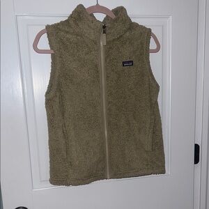 Patagonia Kids Olive Fleece Vest